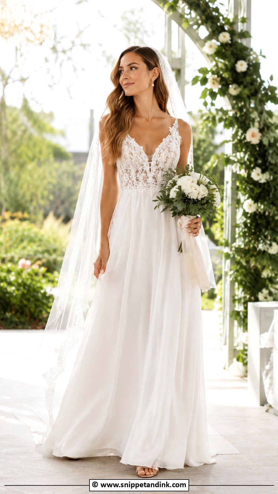 Lace Goddess Wedding Dress - Snippet and Ink - 25 Goddess Wedding Dress Ideas