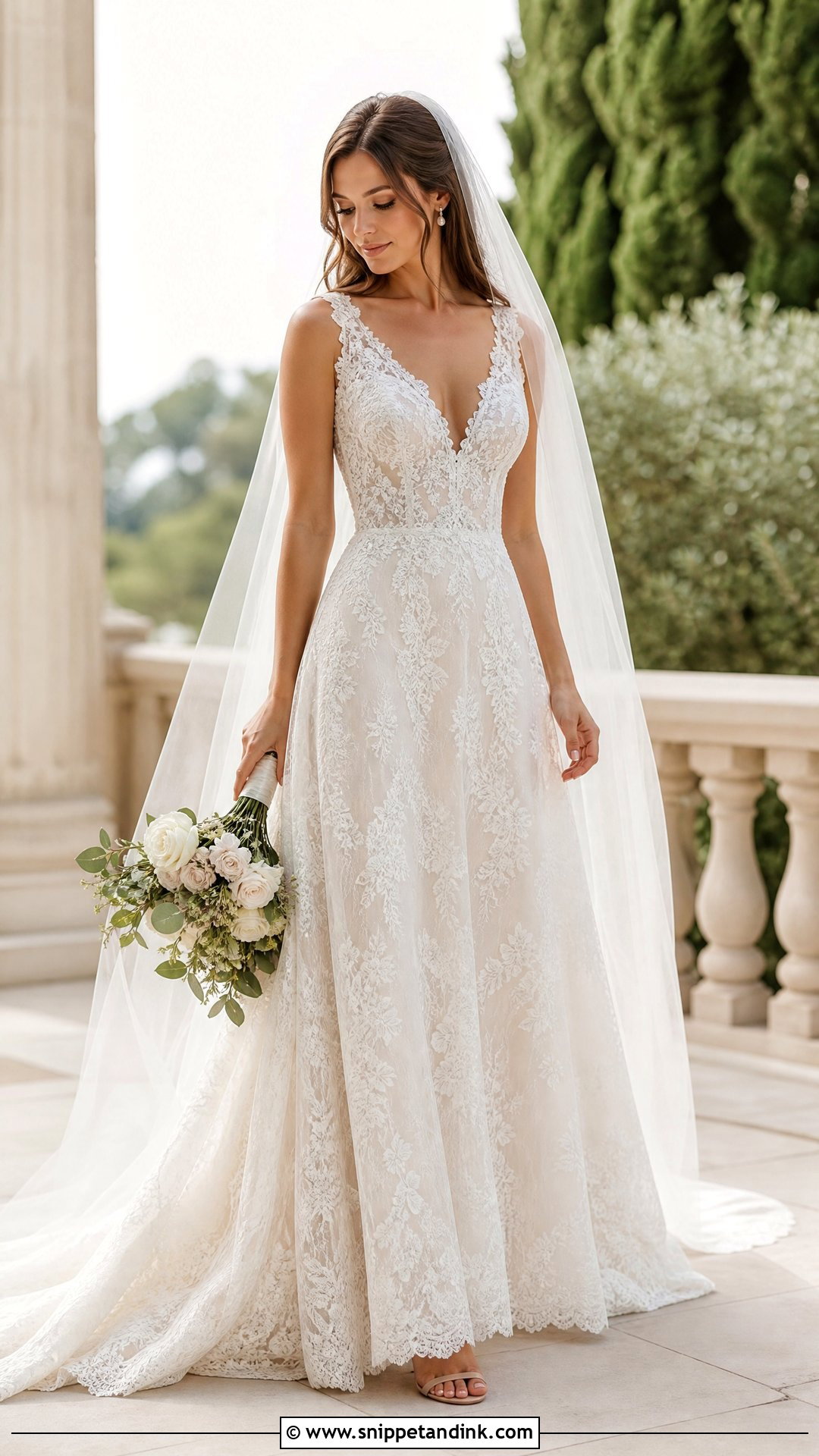 Lace Gown Wedding Dress - Snippet and Ink - 25 Gown Wedding Dress Ideas