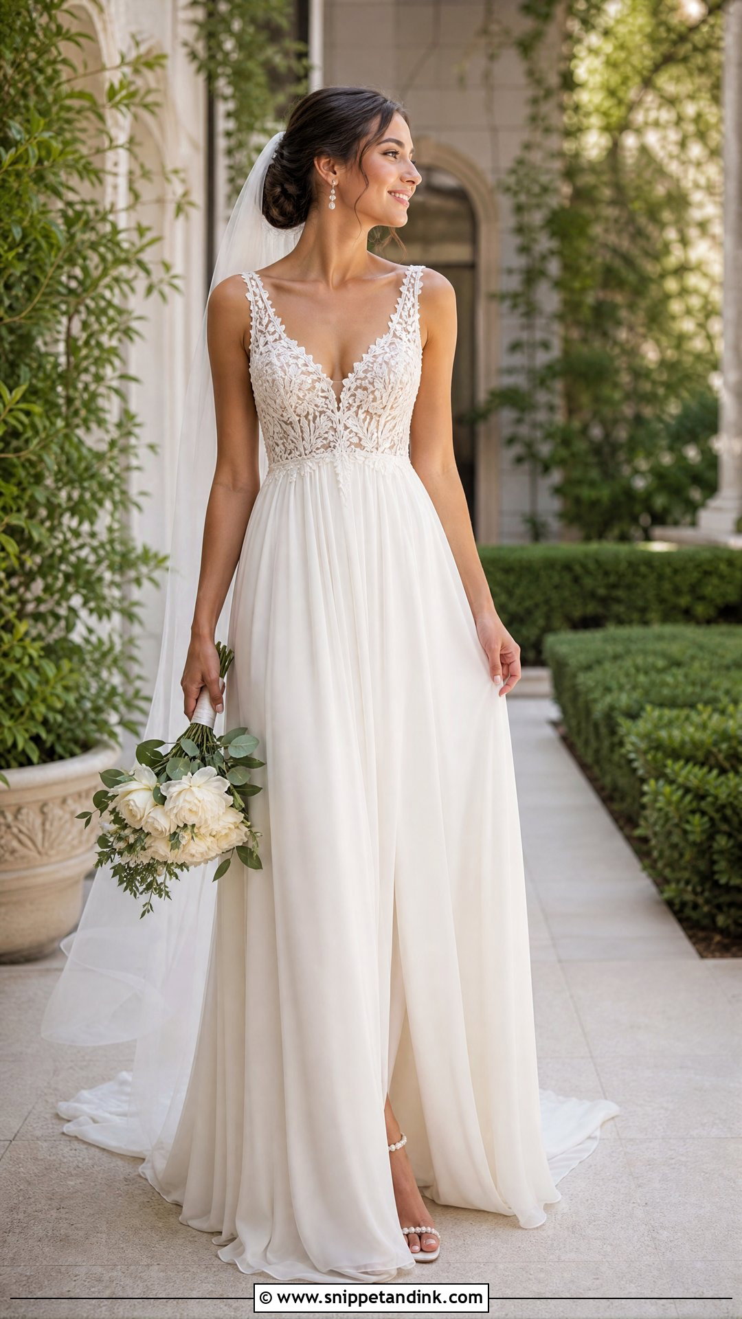 Lace Greek Style Wedding Dress - Snippet and Ink - 25 Greek Style Wedding Dress Ideas