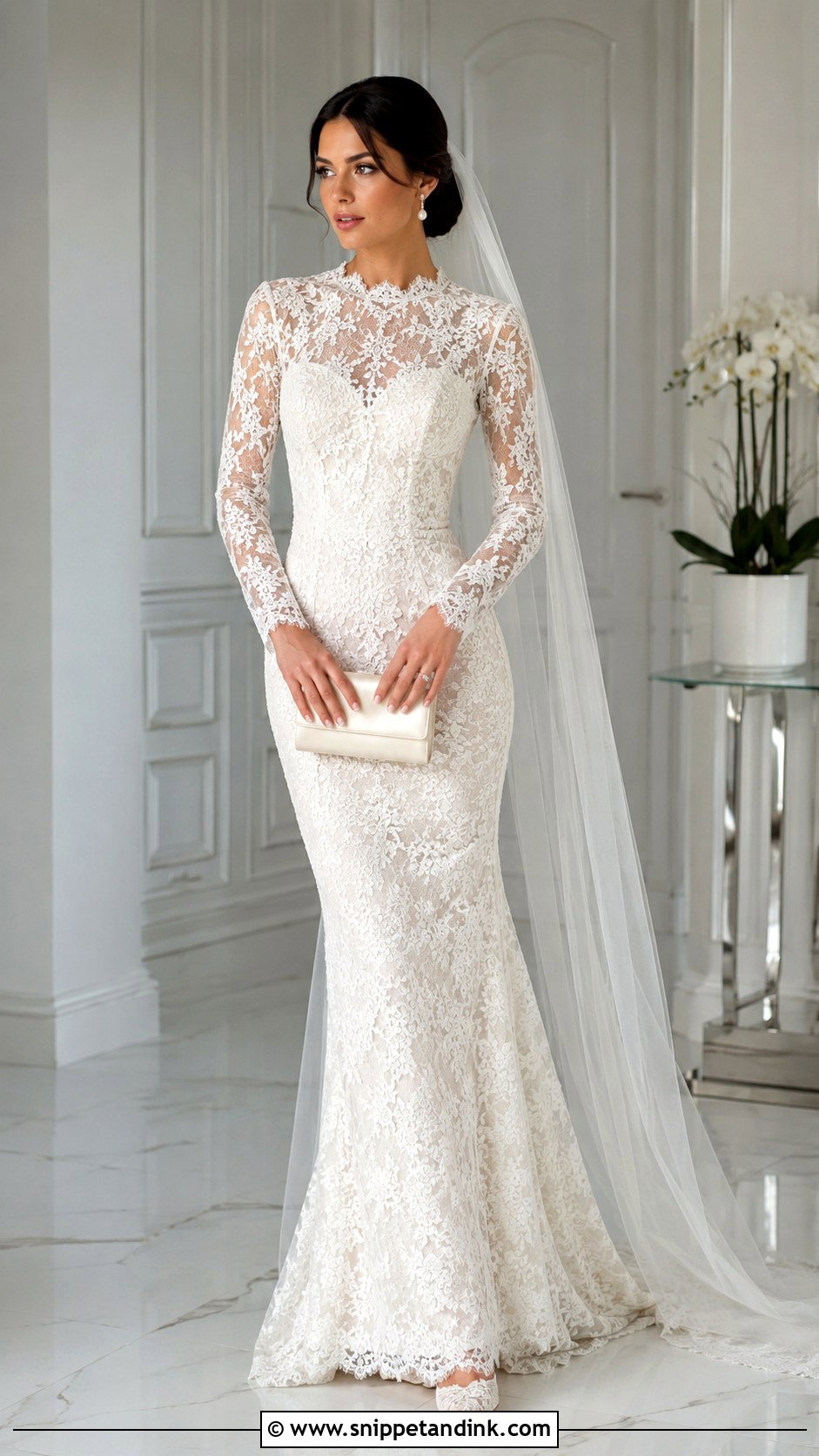Lace Heels With Lace Wedding Gown Bride Outfit - Snippet and Ink - 20 Heels Bride Ideas