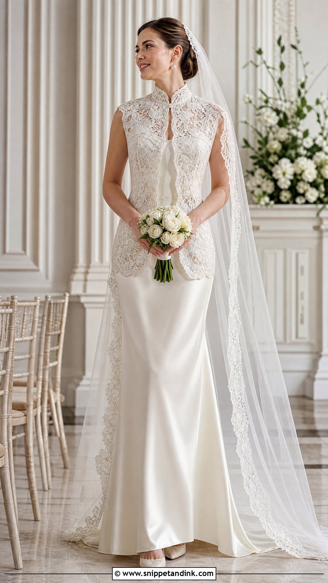 Lace Jacket Wedding Dress - Snippet and Ink - 25 Old Fashioned Wedding Dress Ideas