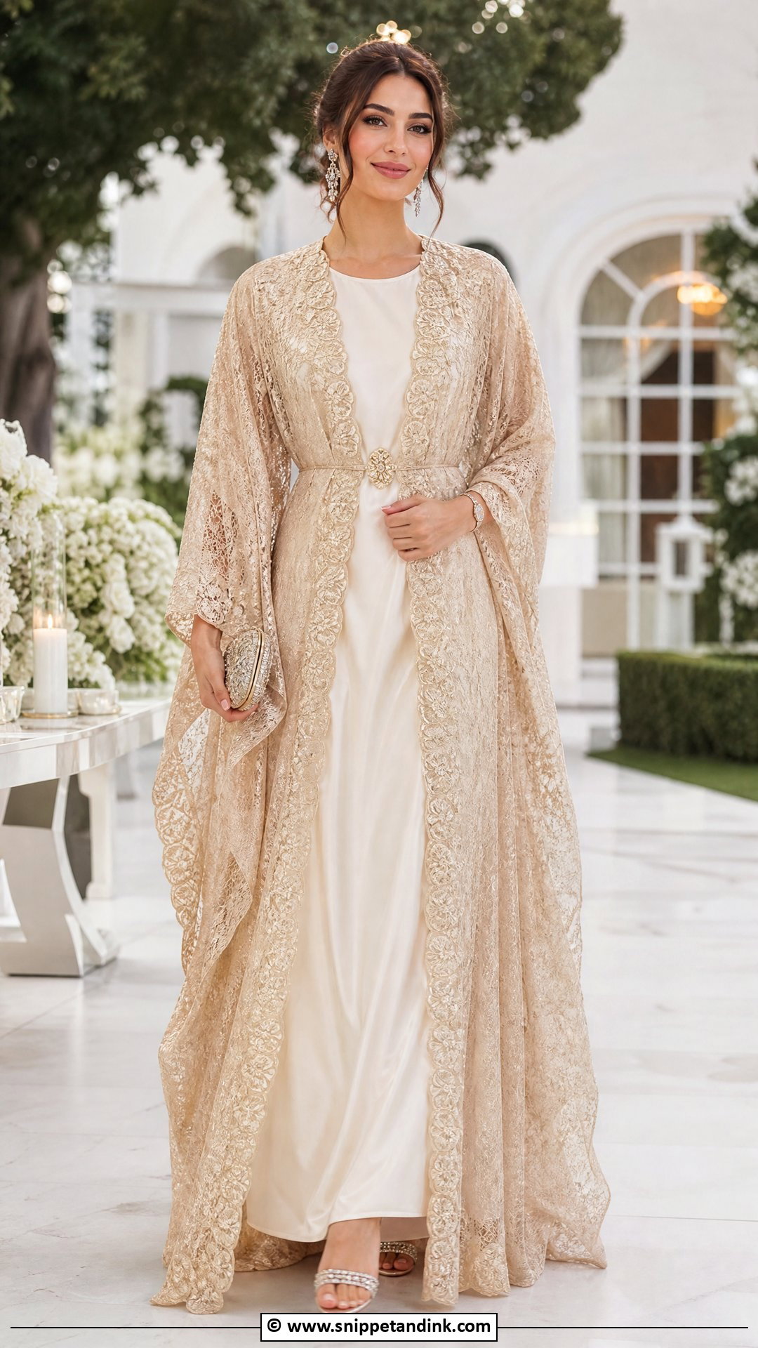 Lace Kaftan Gown For Wedding - Snippet and Ink - 35 Latest Lace Styles for Wedding