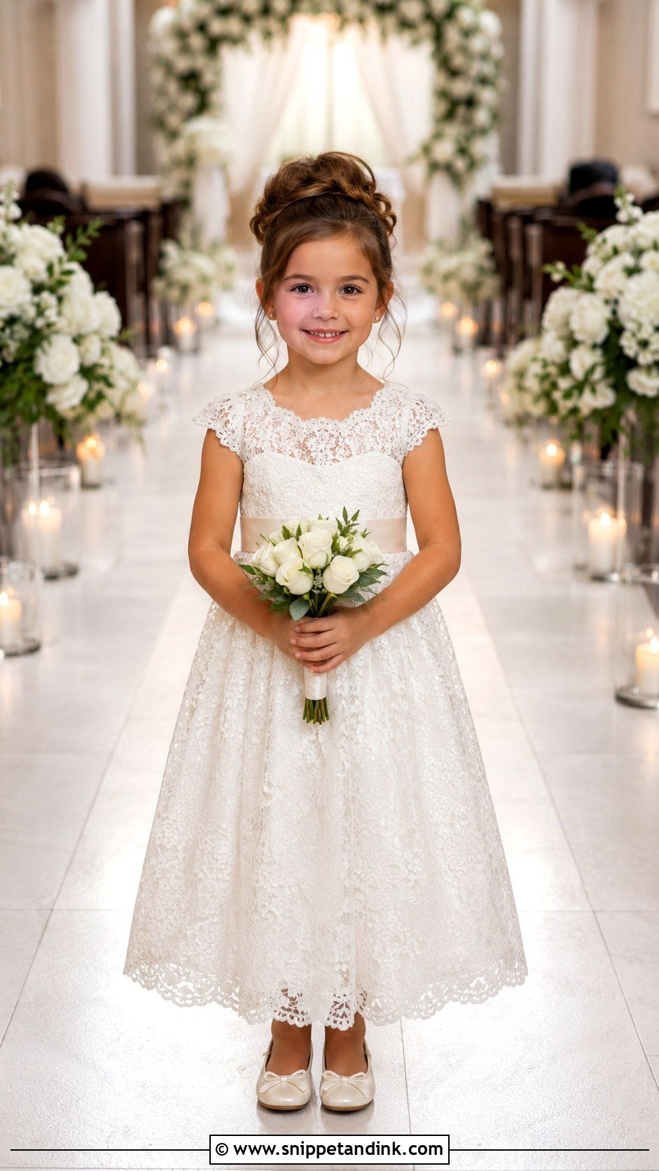 Lace Little Bride Gown - Snippet and Ink - 25 Little Bride Gown Styles
