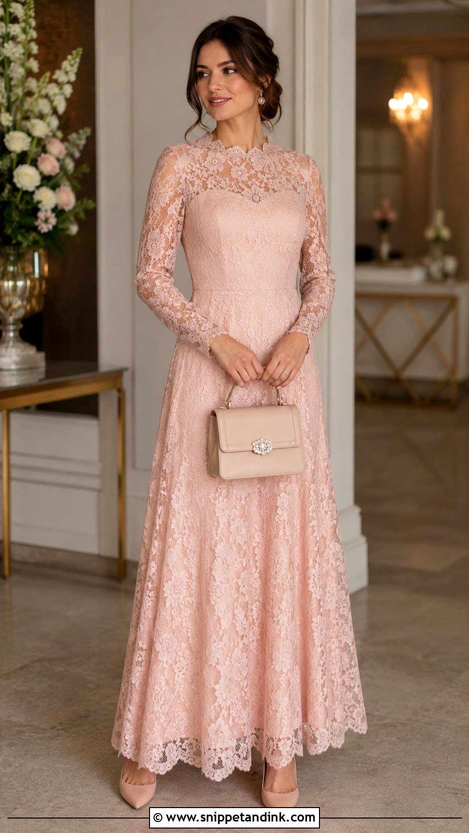 Lace Long Frock for Wedding - Snippet and Ink - 25 Long Frock Designs for Wedding