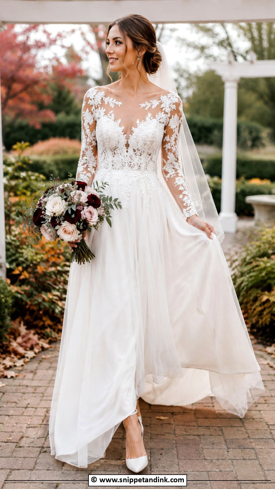 Lace Long Sleeve Wedding Dress - Snippet and Ink - 35 My Wedding Dress Ideas