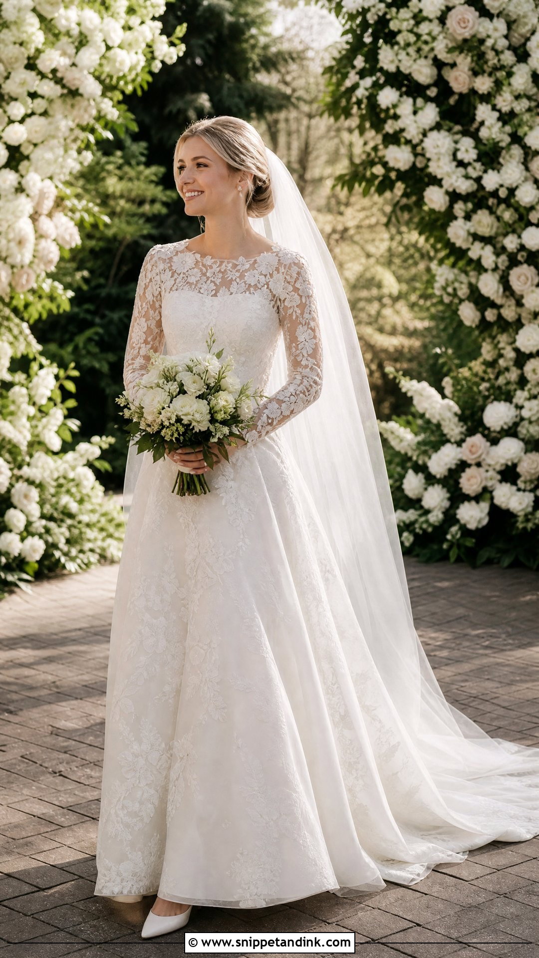 Lace Long Sleeve Wedding Dress - Snippet and Ink - 20 Bride Dresses 2025