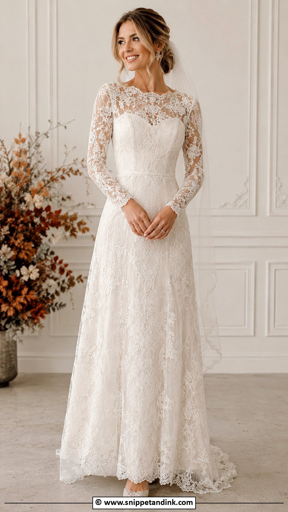 Lace Long Sleeve Wedding Dress - Snippet and Ink - 25 Unique Wedding Dresses Different