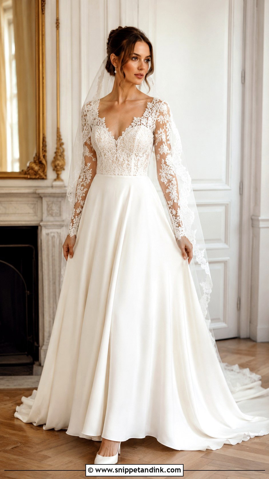 Lace Long Sleeve Wedding Dress - Snippet and Ink - 20 Faith Kelly Wedding Dress Ideas
