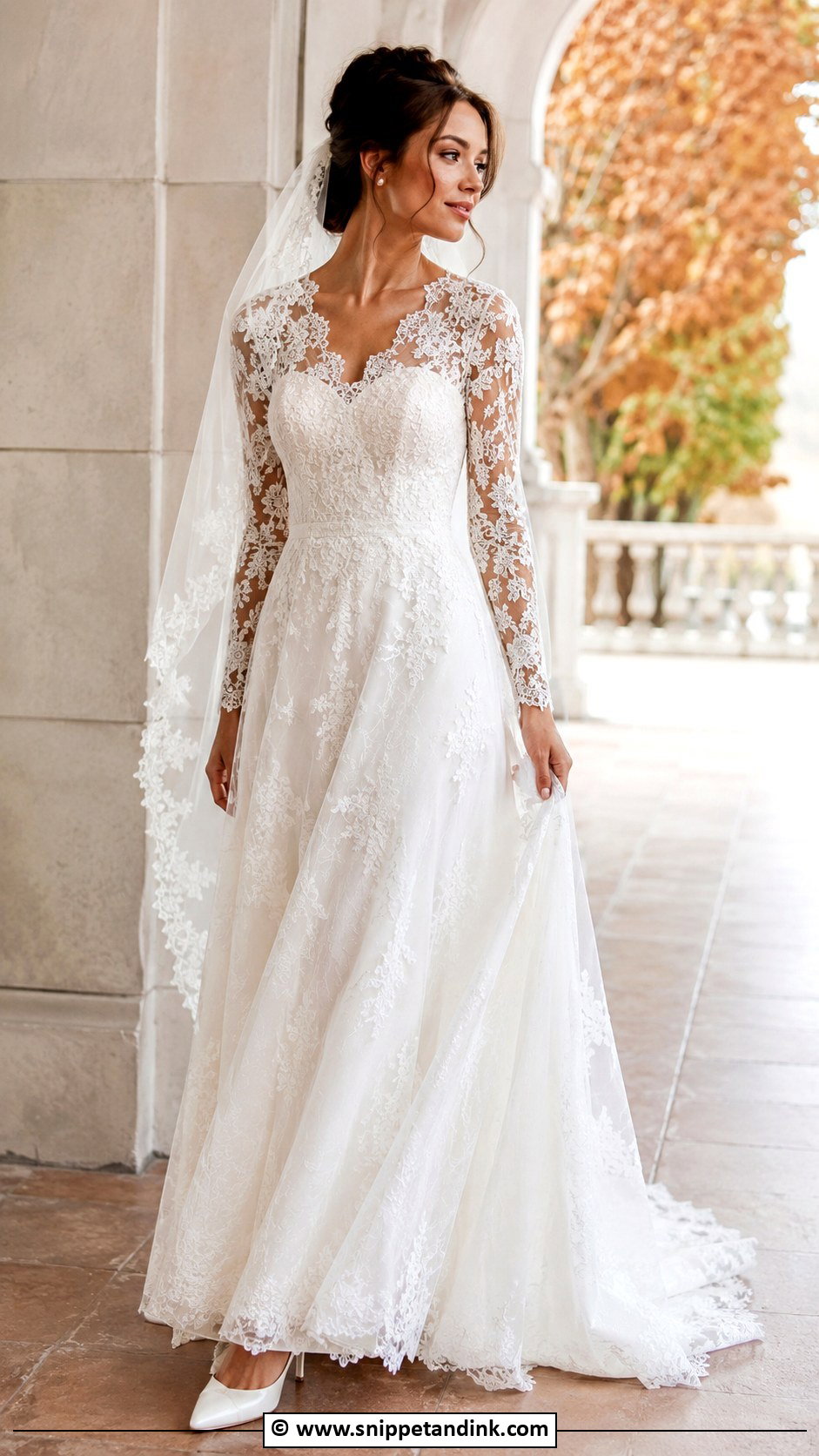 Lace Long Sleeve Wedding Dress - Snippet and Ink - 30 Ethereal Wedding Dress Romantic Ideas