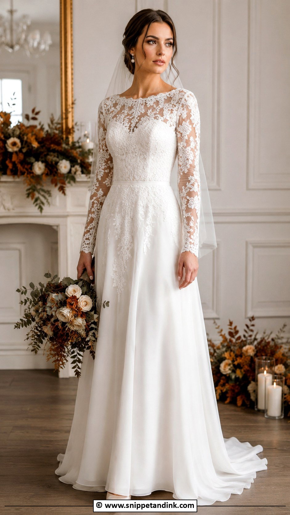 Lace Long Sleeve Wedding Dress - Snippet and Ink - 30 Wedding Dress 2025 Ideas