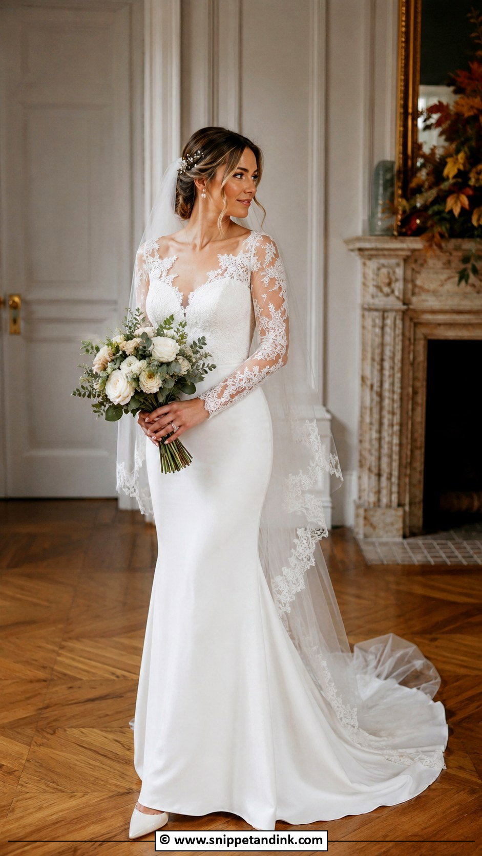 Lace Long Sleeve Wedding Dress - Snippet and Ink - 25 Bride 2025 Ideas