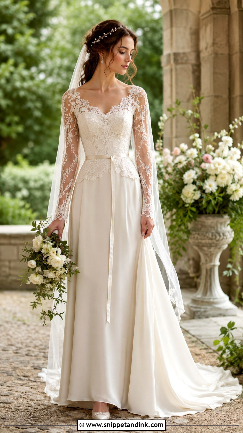 Lace Medieval Wedding Dress - Snippet and Ink - 20 Medieval Wedding Dresses