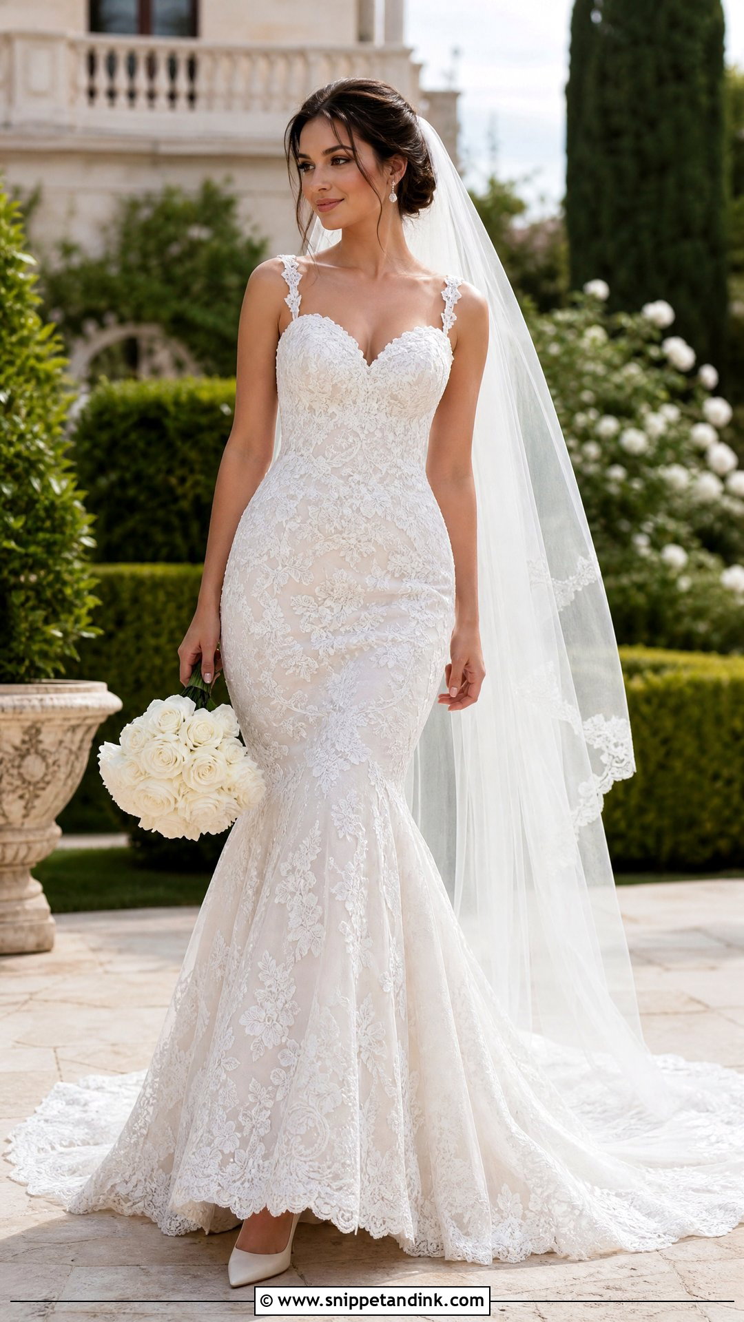 Lace Mermaid Tail Wedding Dress - Snippet and Ink - 20 Mermaid Tail Wedding Dress Ideas
