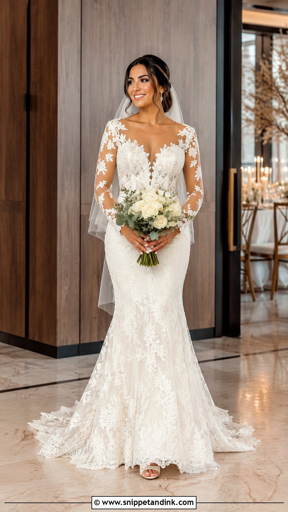 Lace Mermaid Wedding Dress - Snippet and Ink - 25 Fall Wedding Dresses Bride