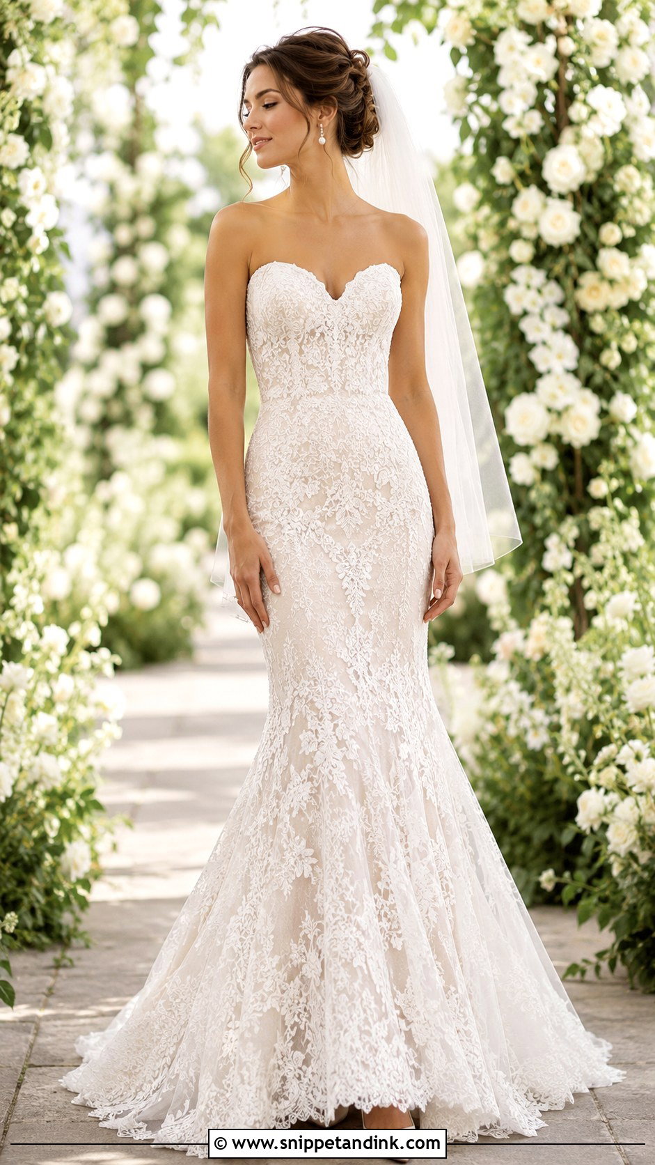 Lace Mermaid Wedding Dress - Snippet and Ink - 25 Mermaid Style Wedding Dress Ideas