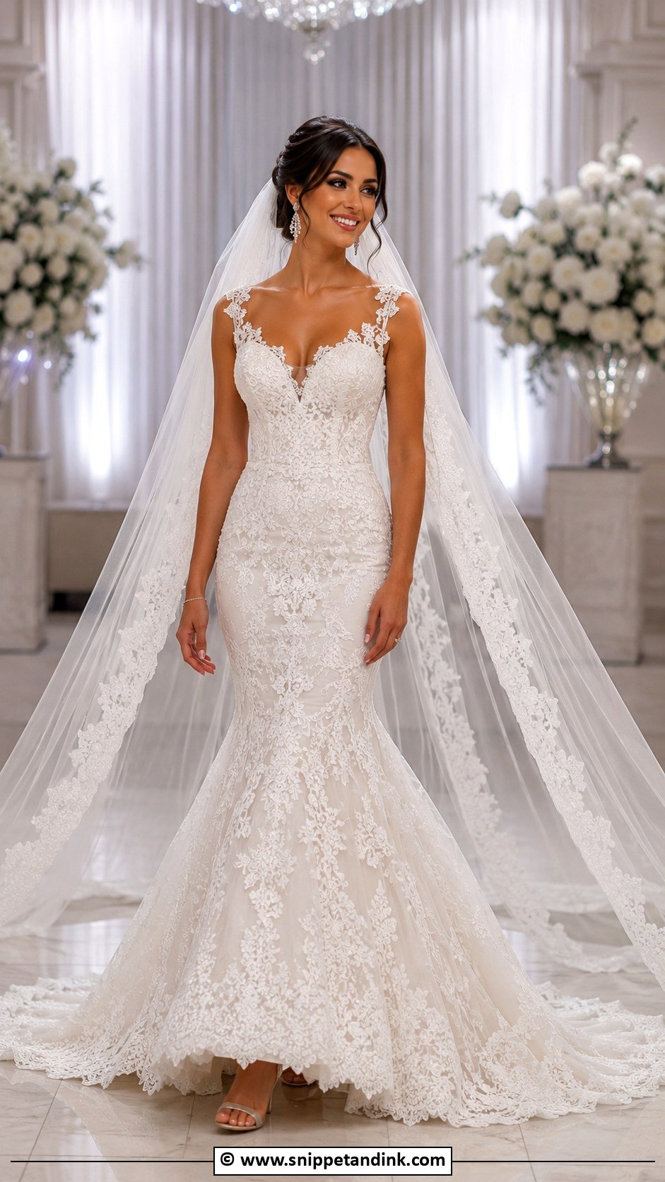 Lace Mermaid Wedding Dress - Snippet and Ink - 25 Latest Designer Dresses for Wedding