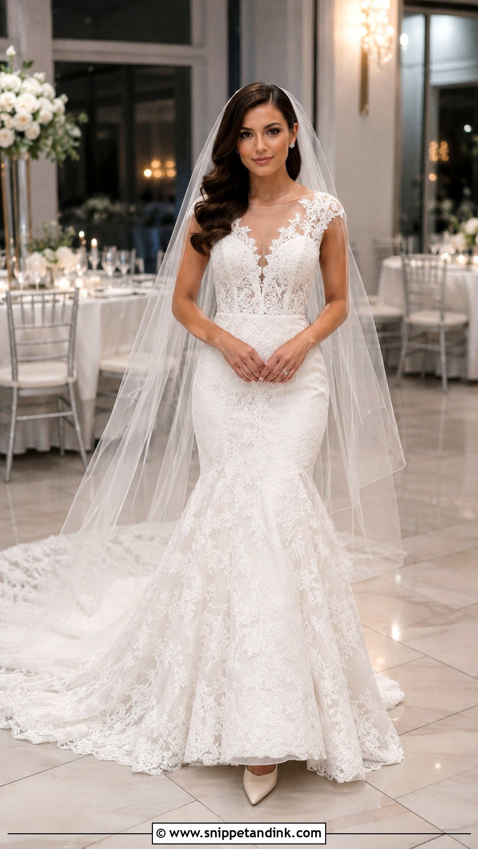 Lace Mermaid Wedding Dress - Snippet and Ink - 20 Classical Wedding Dress Ideas