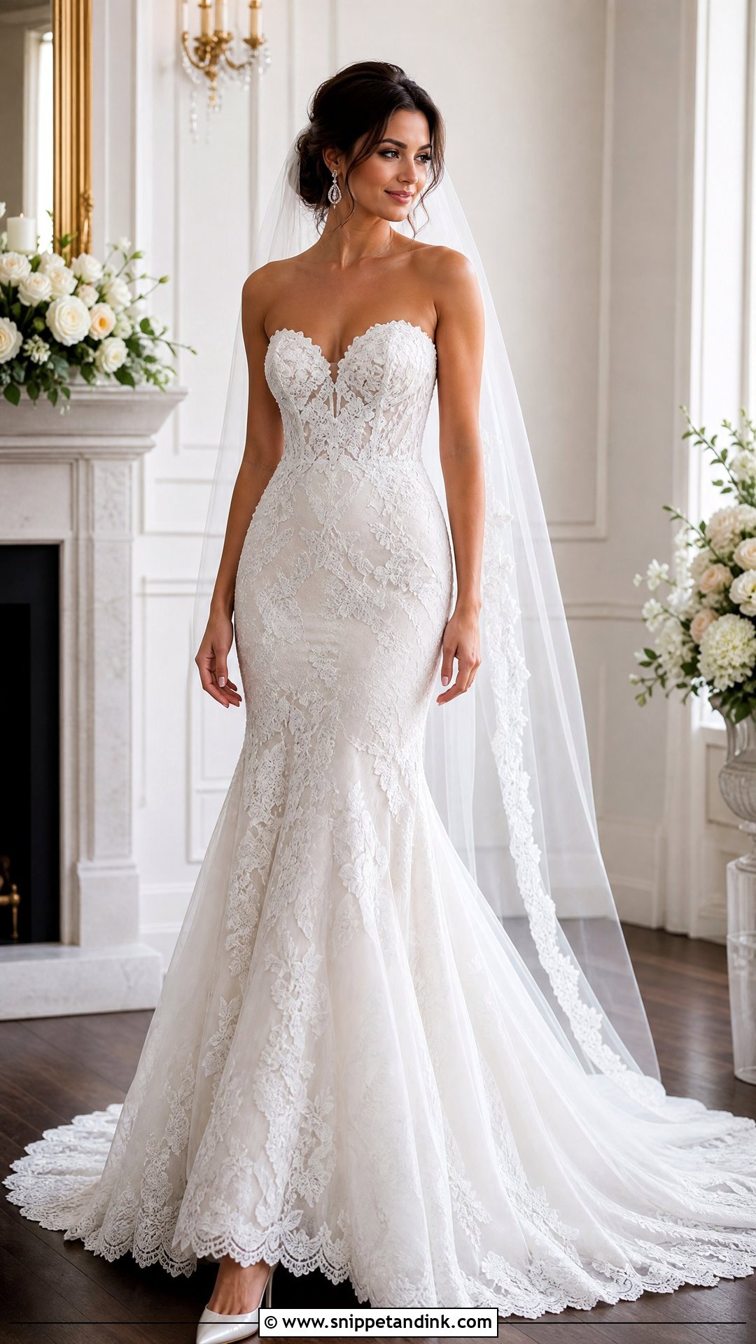 Lace Mermaid Wedding Dress - Snippet and Ink - 20 Wedding Dresses for Sale