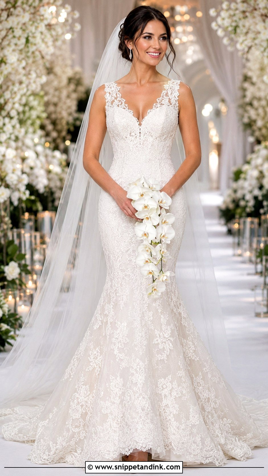 Lace Mermaid Wedding Dress - Snippet and Ink - 20 Lace Traditional Wedding Dress Ideas