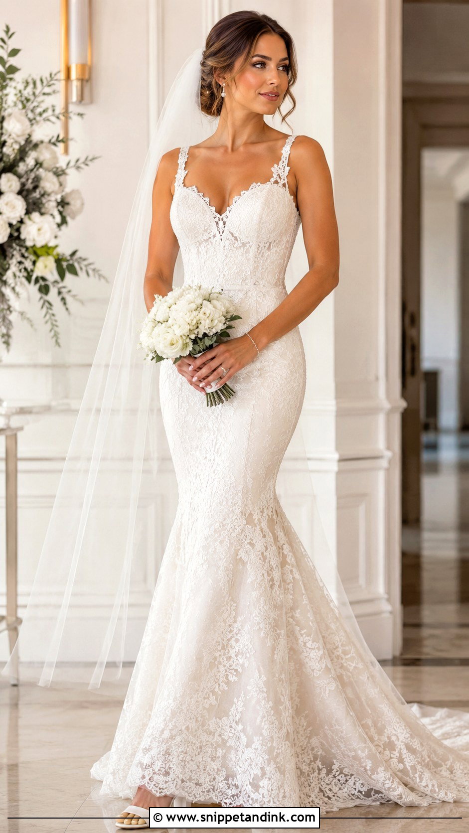 Lace Mermaid Wedding Dress - Snippet and Ink - 20 Nice Wedding Dresses
