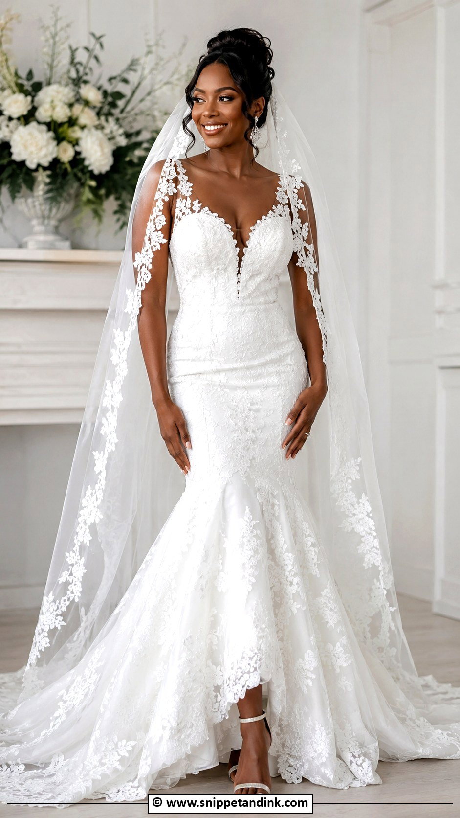 Lace Mermaid Wedding Dress - Snippet and Ink - 30 Dream Wedding Dresses Black Women