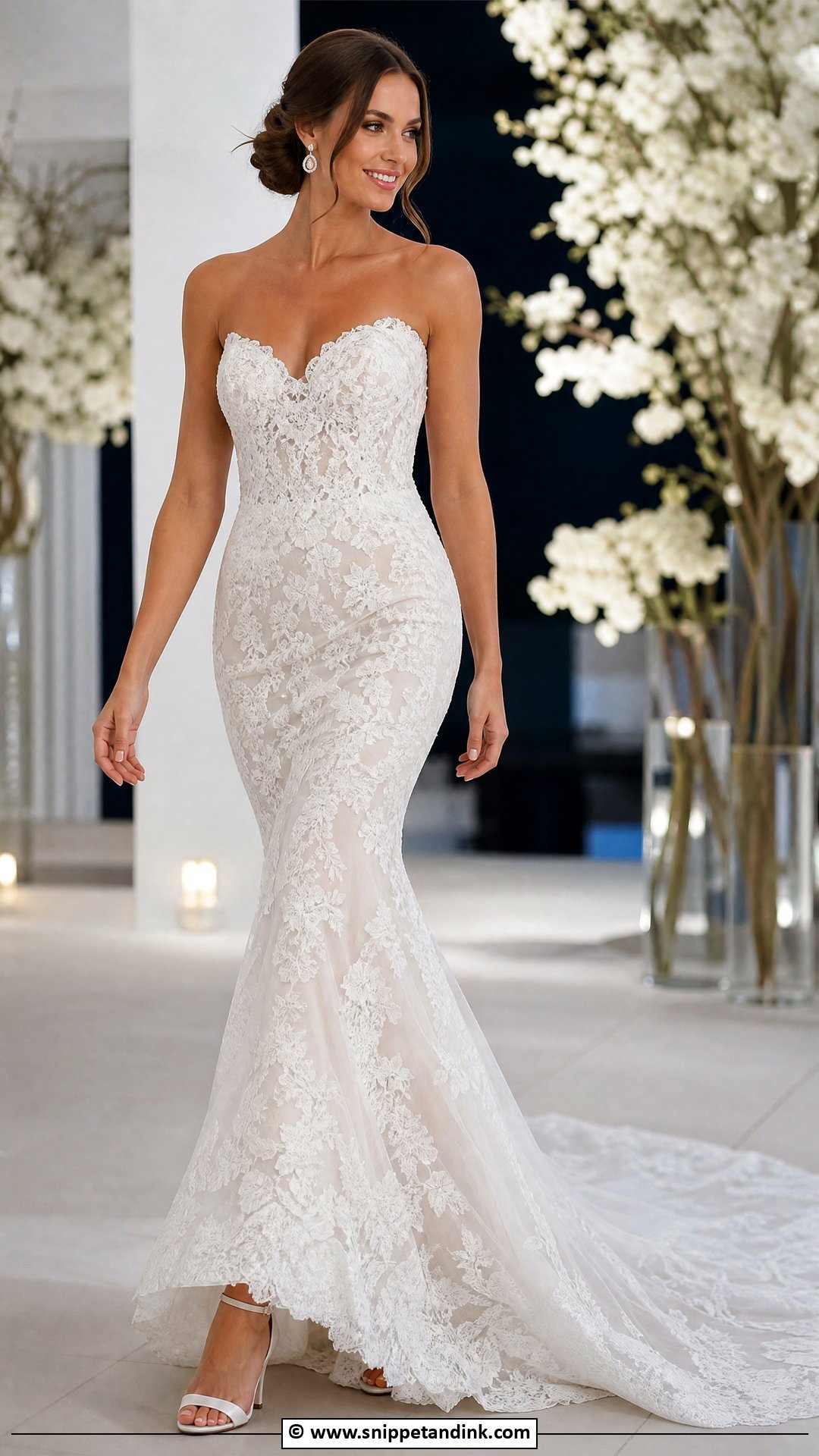 Lace Mermaid Wedding Dress - Snippet and Ink - 35 Lace Wedding Dress Ideas