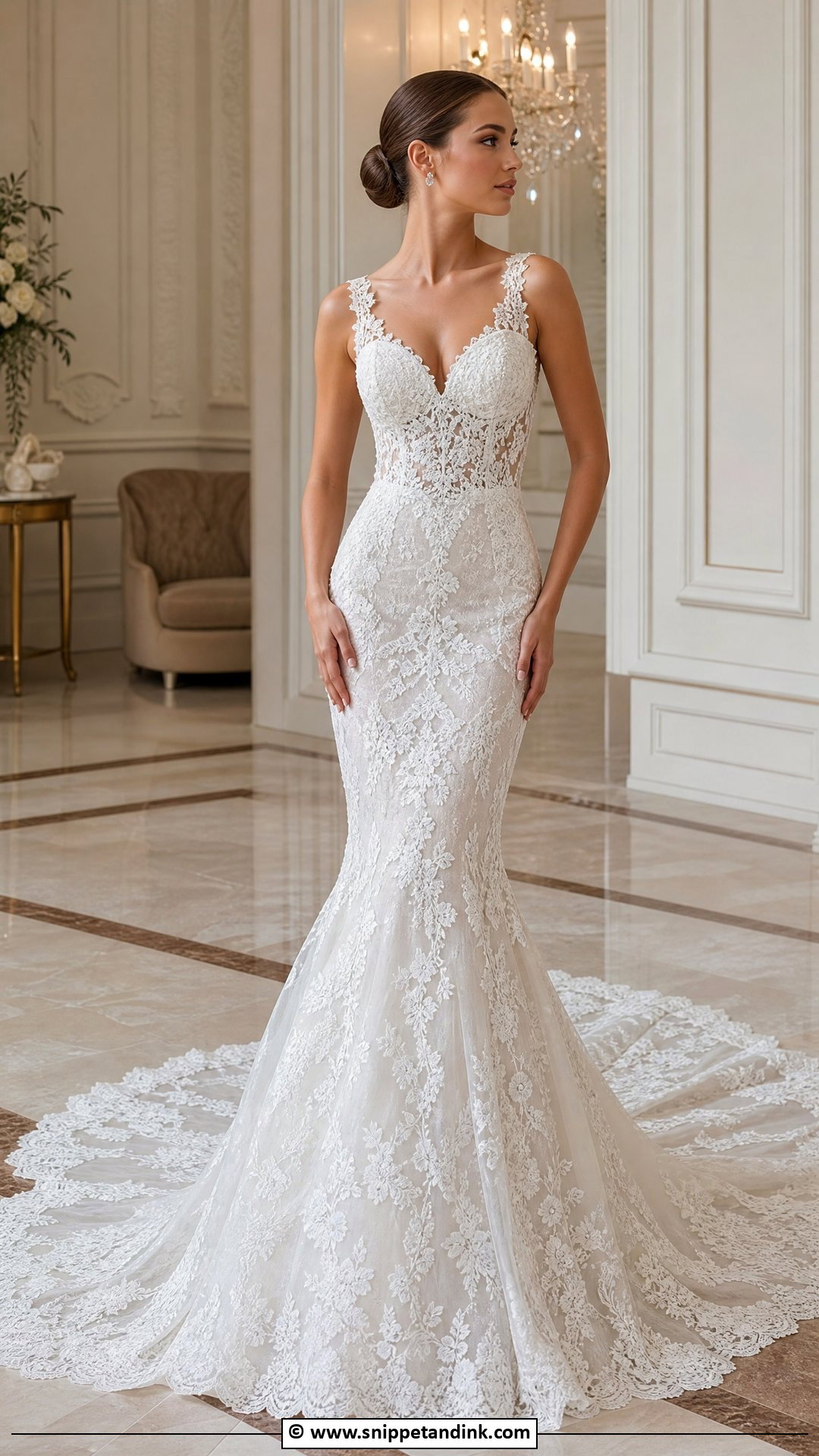 Lace Mermaid Wedding Dress - Snippet and Ink - 35 Lace Styles for Wedding