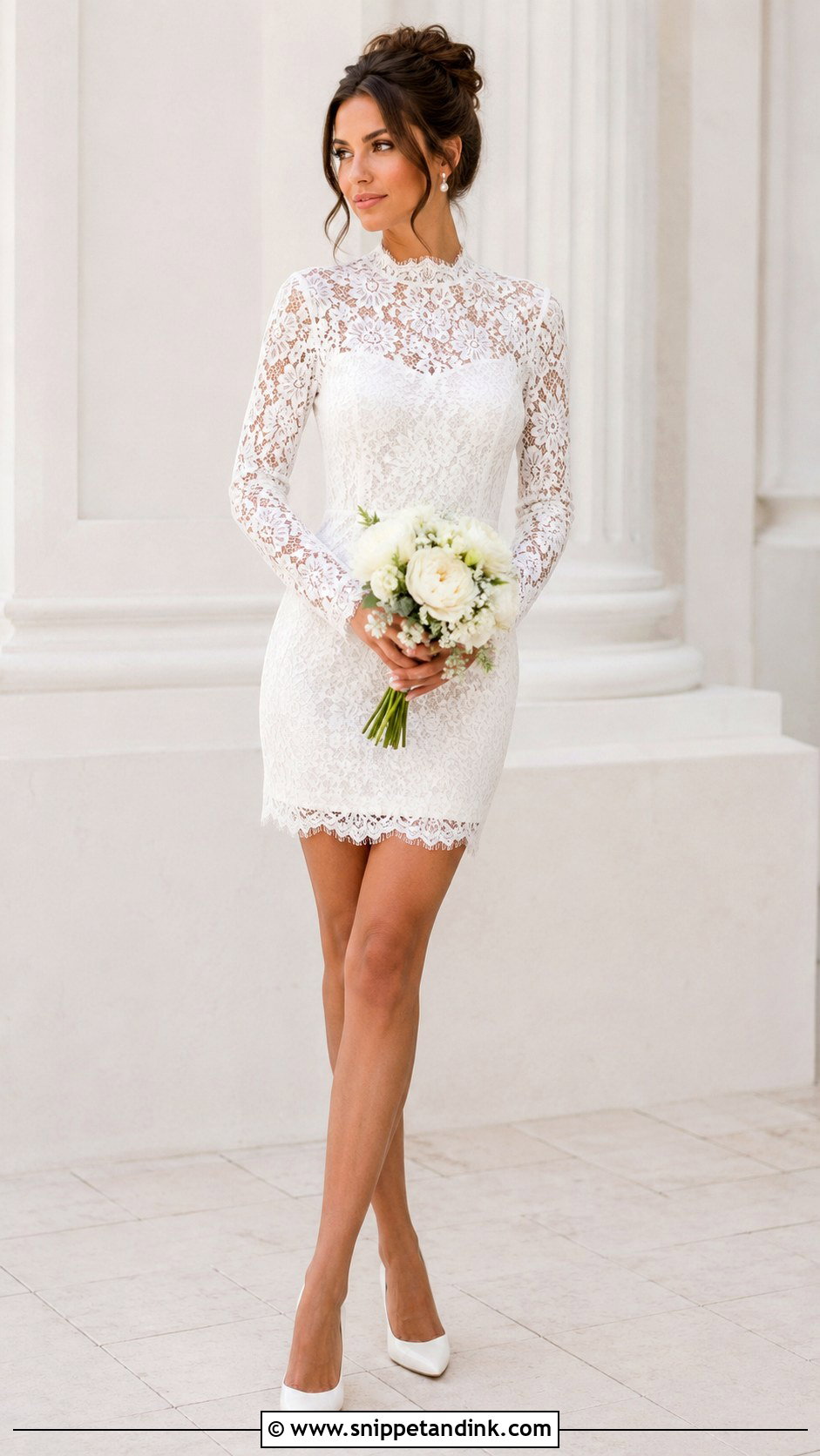 Lace Mini Wedding Dress - Snippet and Ink - 25 Fun Wedding Dress Ideas