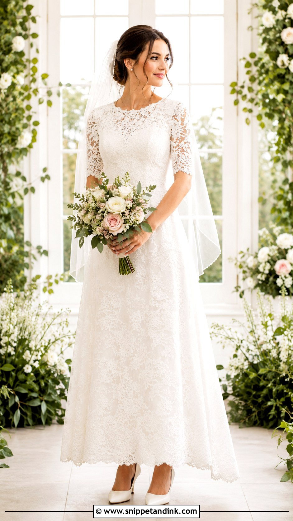 Lace Mormon Wedding Dress - Snippet and Ink - 25 Mormon Wedding Dresses