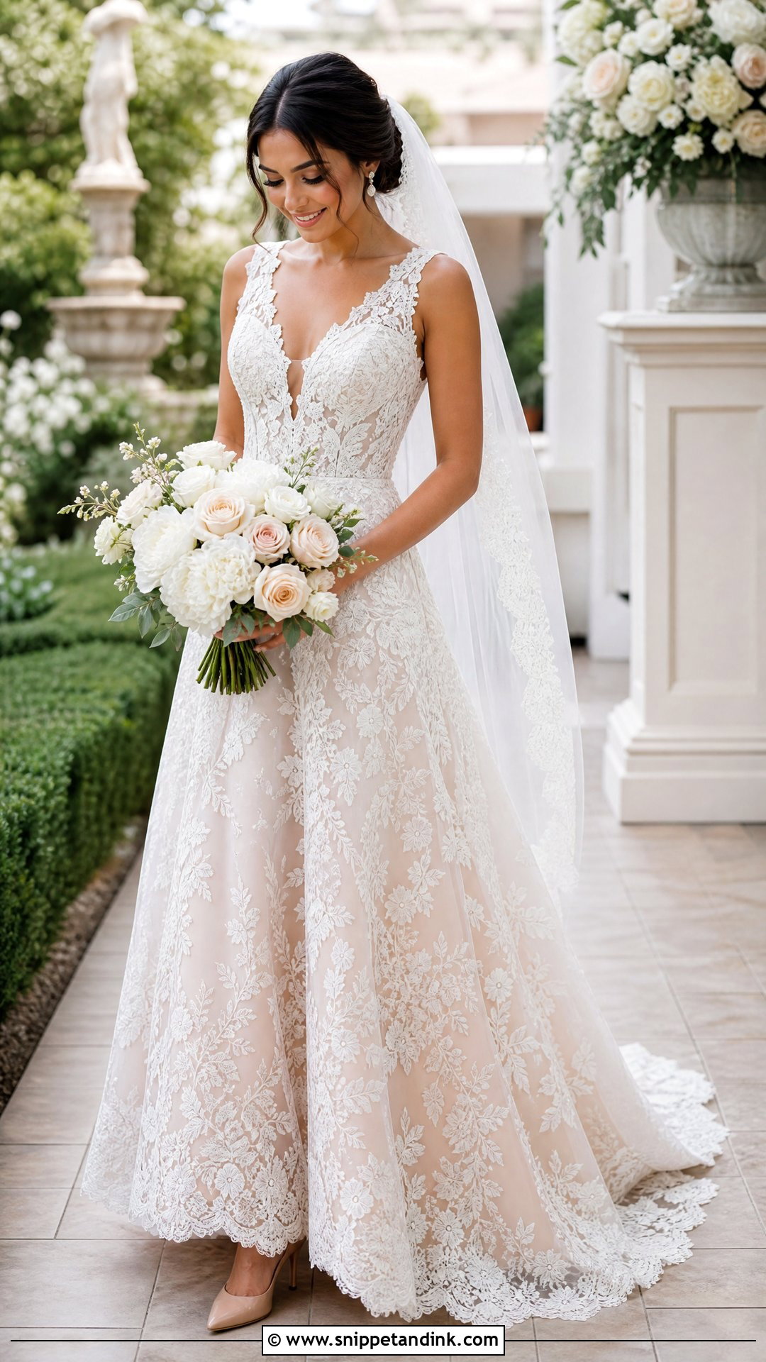 Lace Ombre Wedding Dress - Snippet and Ink - 25 Ombre Wedding Dress Ideas