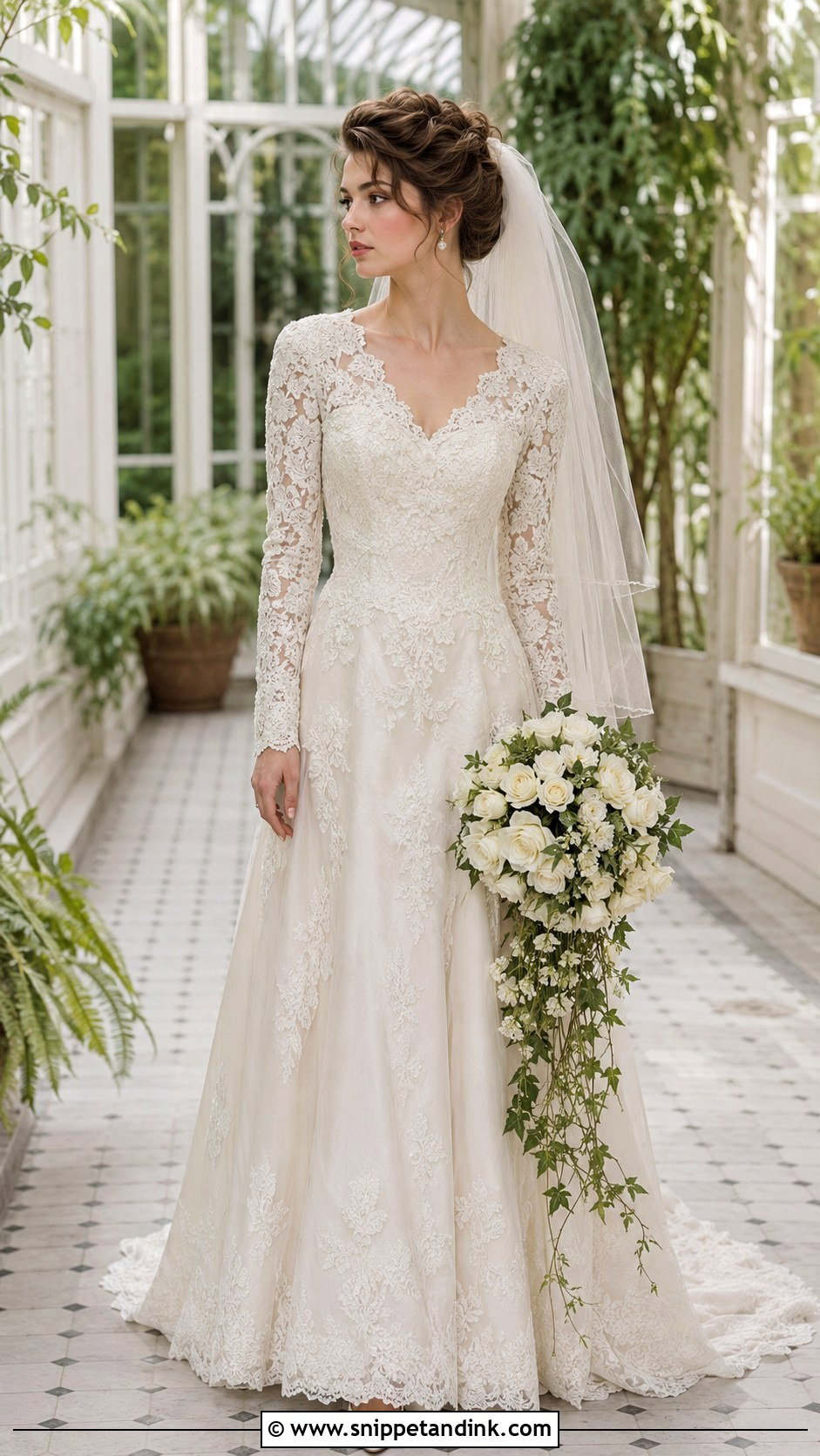 Lace Overlay Wedding Dress - Snippet and Ink - 20 1990 Wedding Dress Ideas