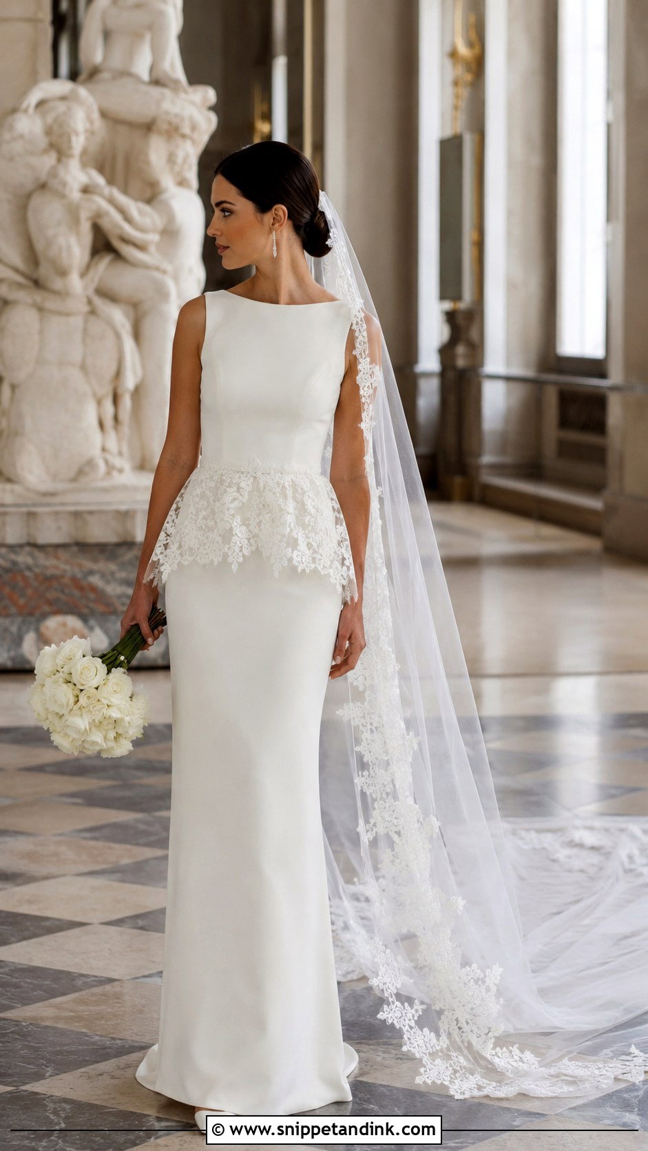 Lace Peplum Bridal Dress - Snippet and Ink - 20 New Bridal Dress Designs