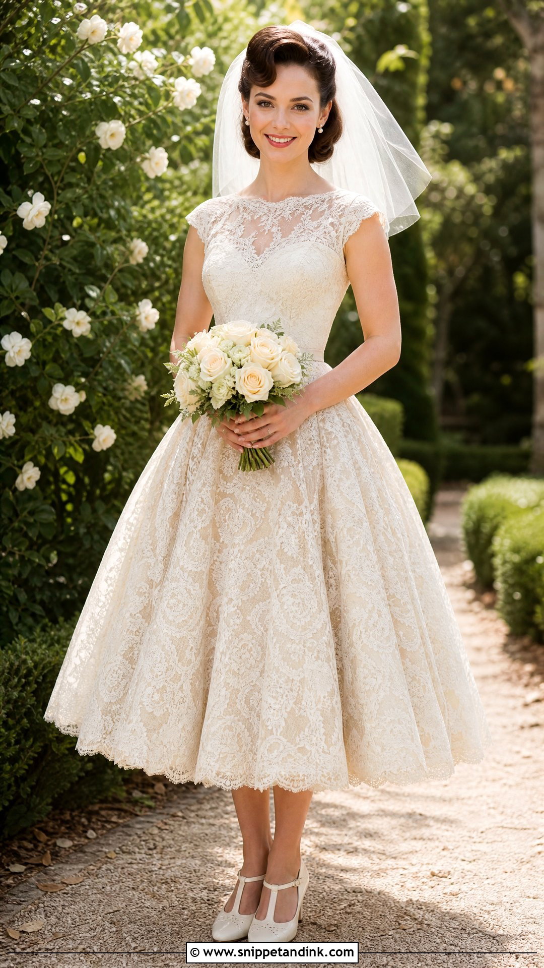 Lace Pin Up Wedding Dress - Snippet and Ink - 20 Pin Up Wedding Dress Ideas