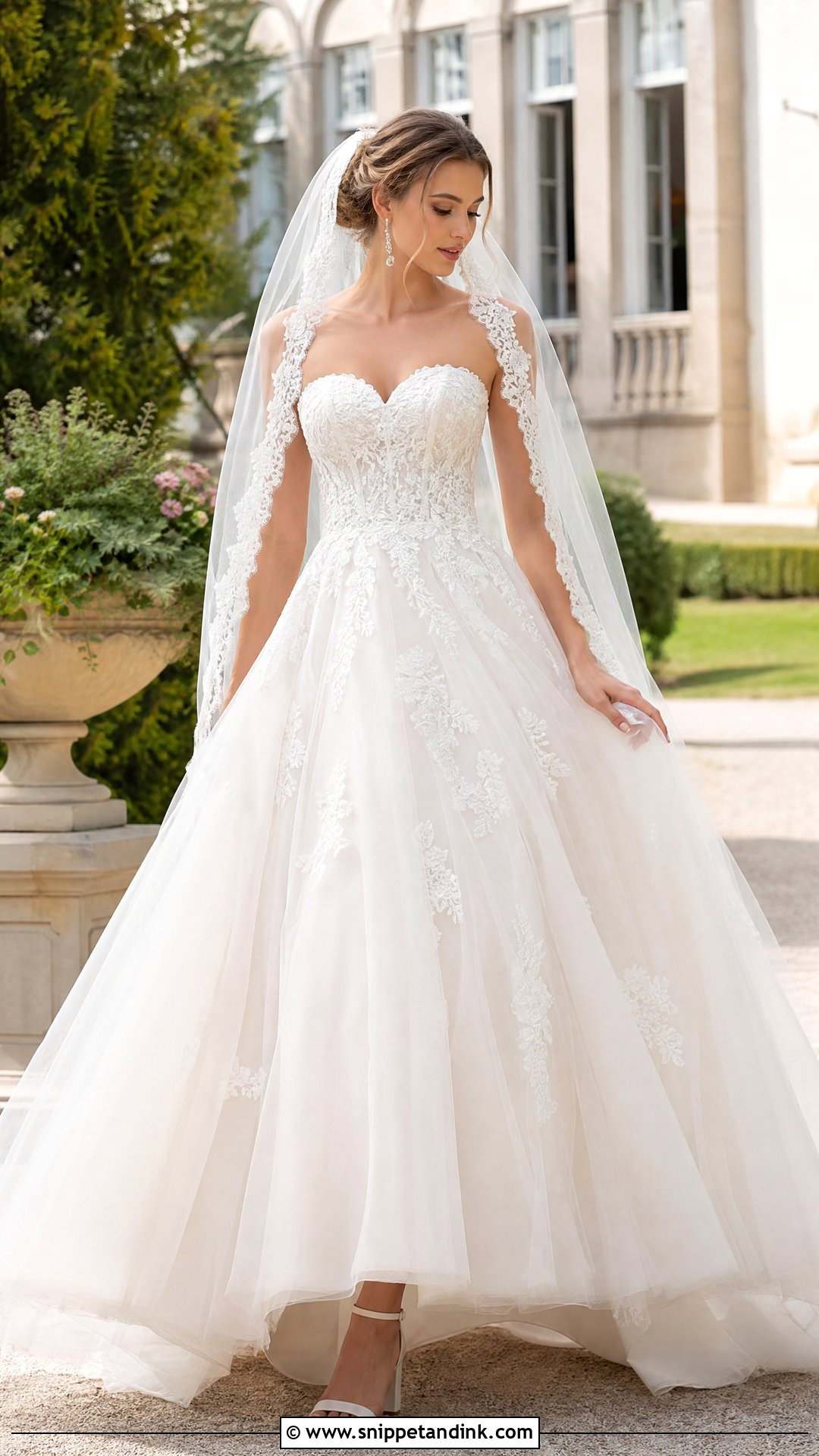 Lace Poofy Wedding Dress - Snippet and Ink - 25 Poofy Wedding Dresses