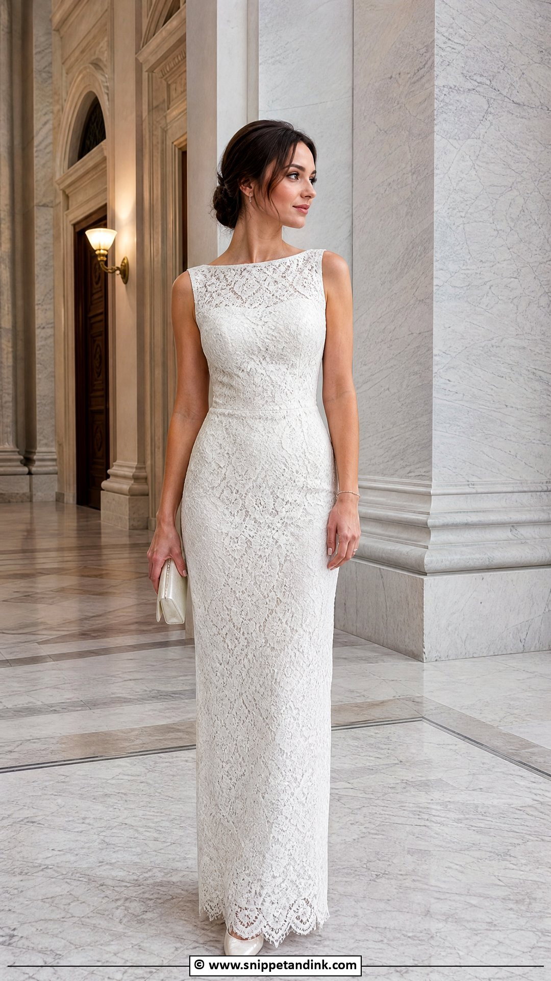 Lace Sheath Gown For Wedding - Snippet and Ink - 35 Latest Lace Styles for Wedding