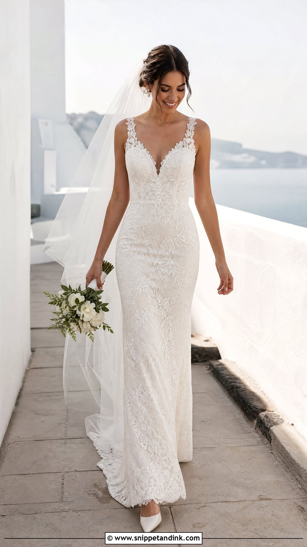 Lace Sheath Wedding Dress - Snippet and Ink - 20 Wedding Dress with Lace Ideas