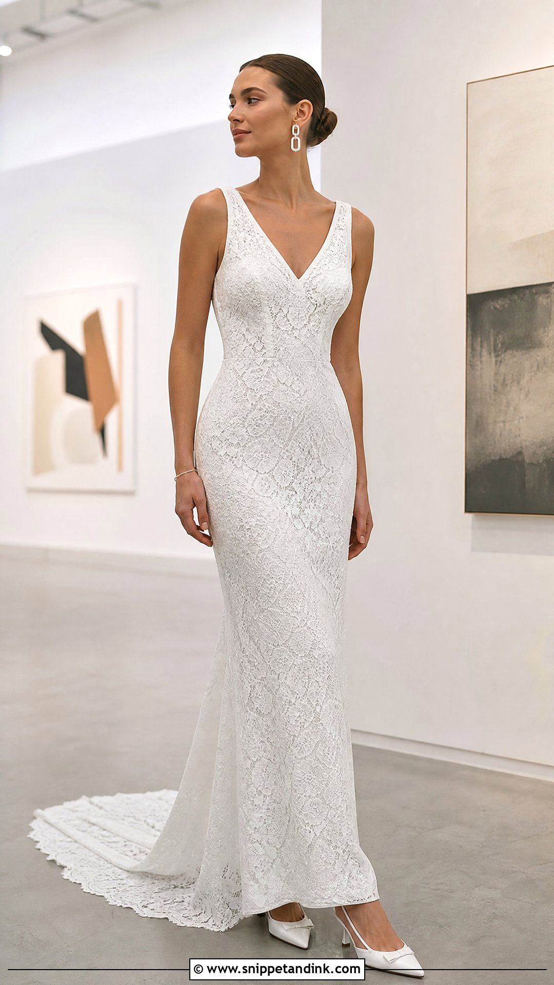 Lace Sheath Wedding Dress - Snippet and Ink - 20 Wedding Dresses with Lace