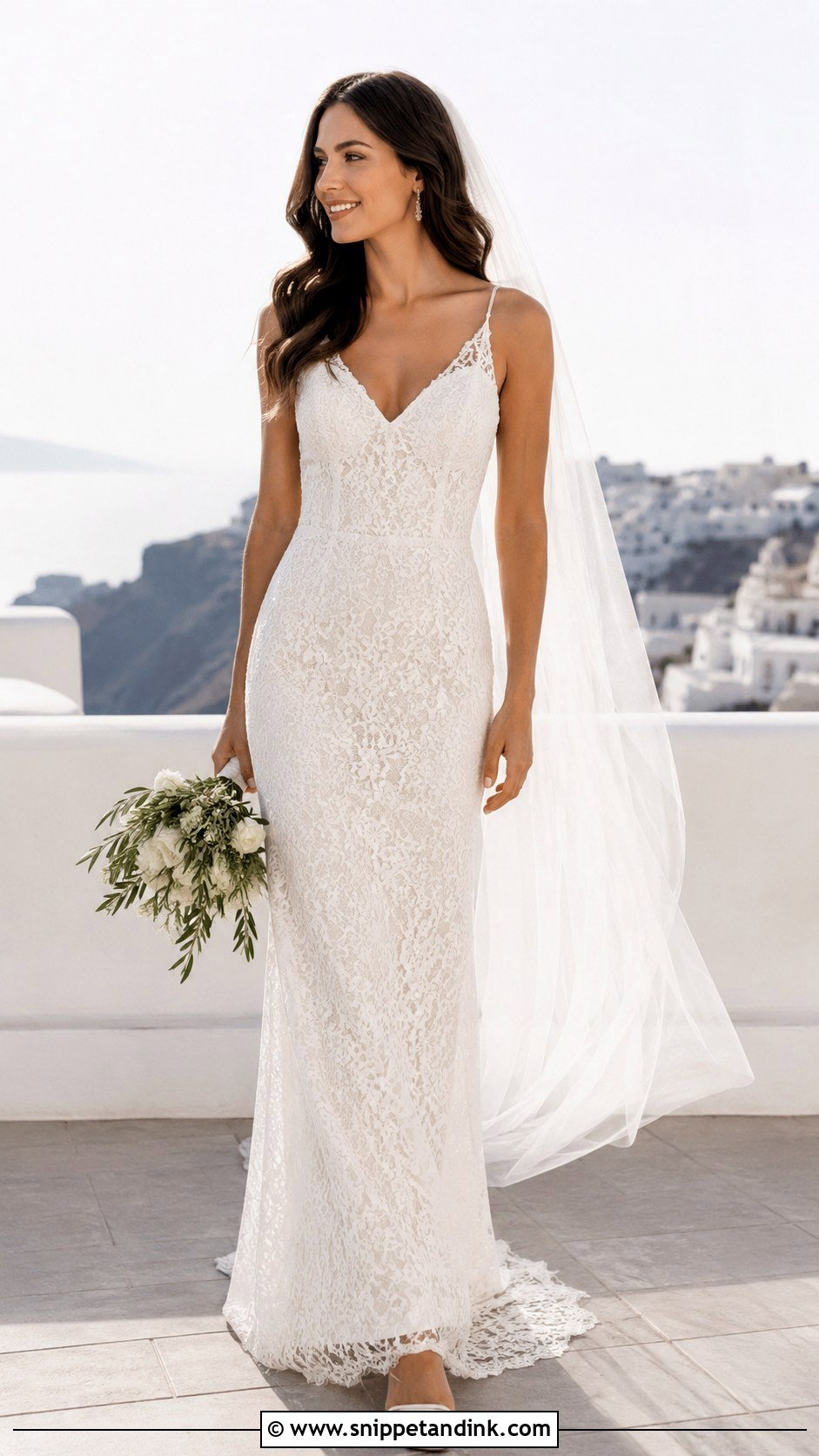 Lace Sheath Wedding Dress - Snippet and Ink - 25 Romantic Lace Wedding Dress Ideas