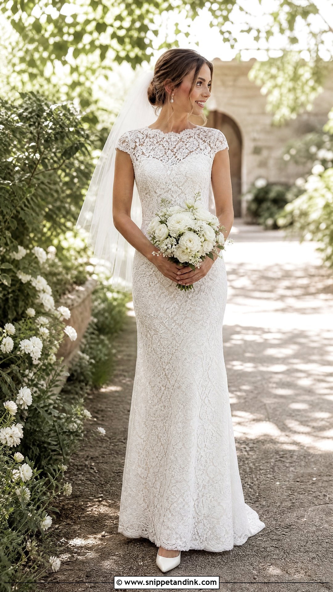 Lace Sheath Wedding Dress - Snippet and Ink - 20 Simple Sheath Wedding Dress Ideas