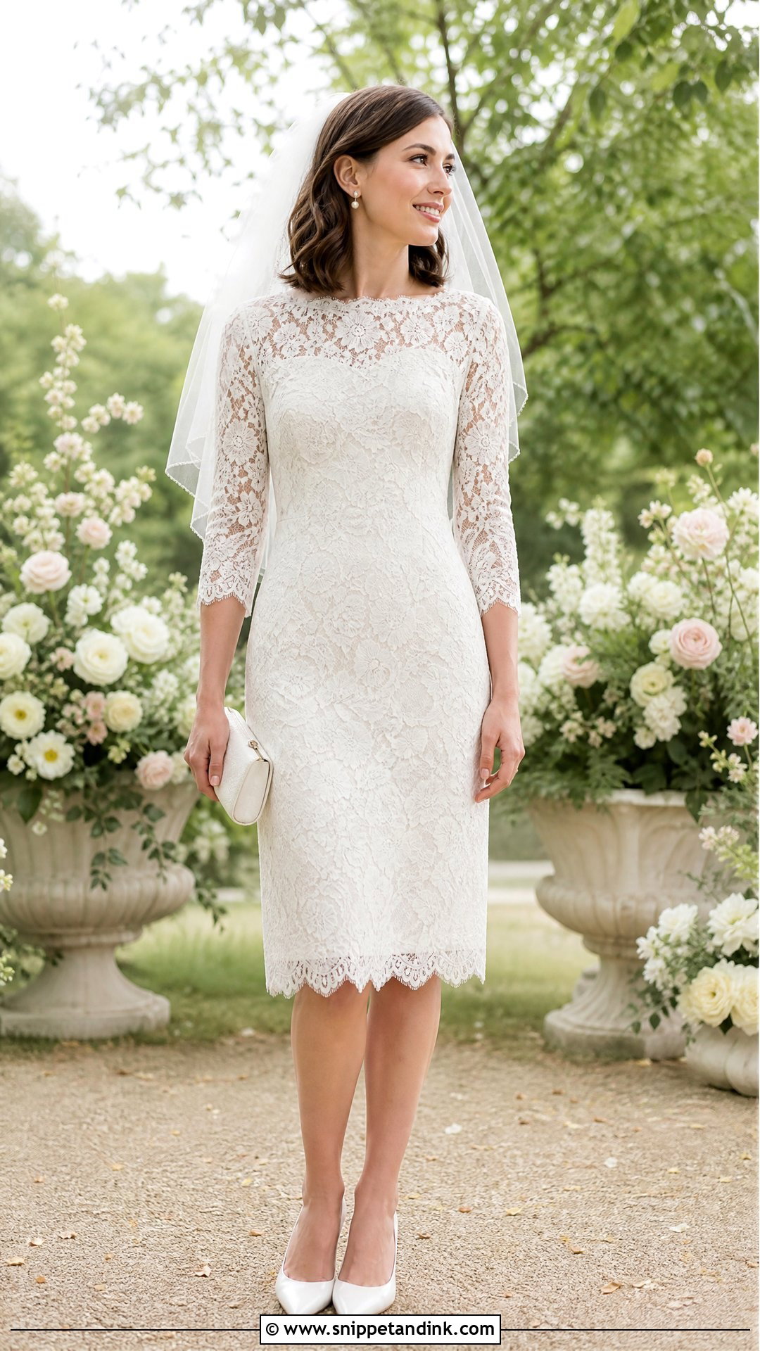 Lace Shift Wedding Dress - Snippet and Ink - 20 Shift Wedding Dress Ideas