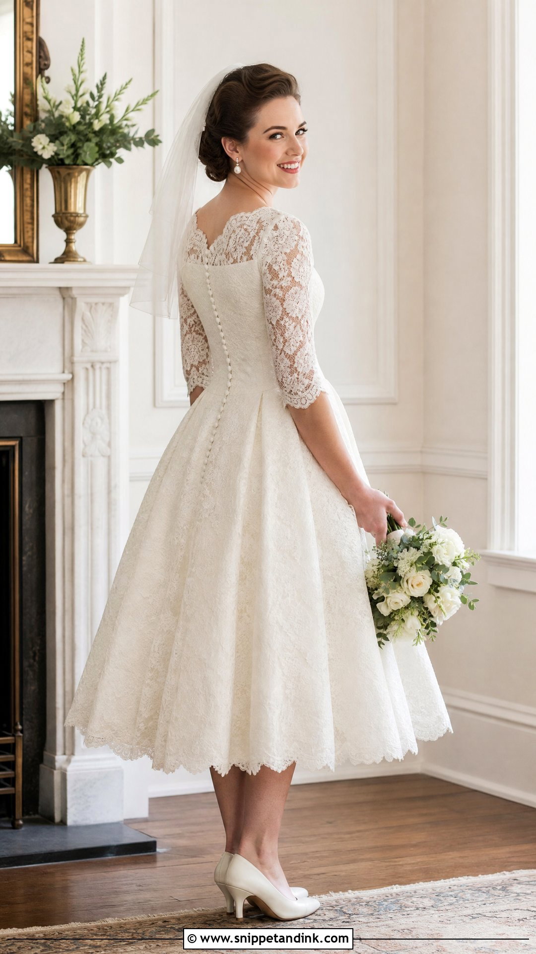 Lace Sleeve Vintage Wedding Dress - Snippet and Ink - 25 Lace Sleeves Wedding Dress