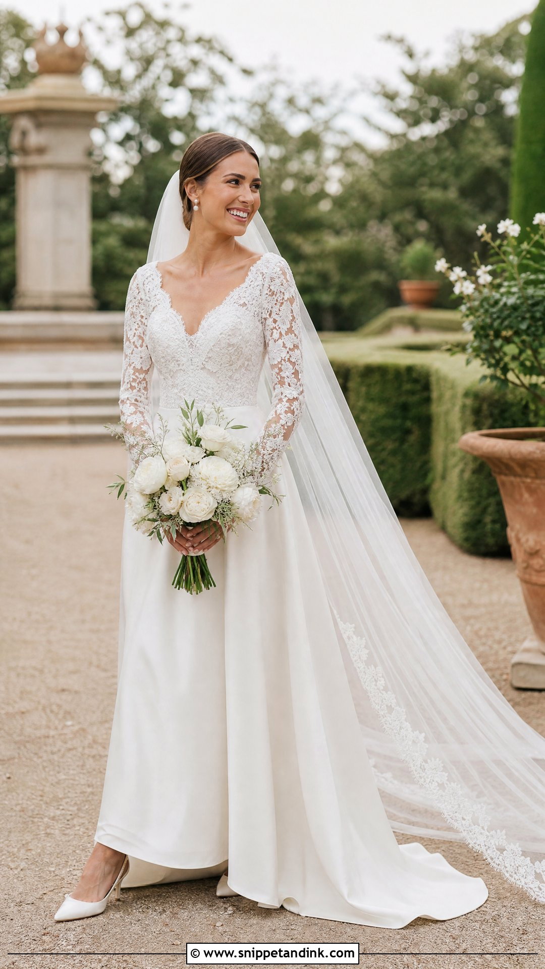 Lace Sleeve Wtoo Wedding Dress - Snippet and Ink - 20 Wtoo By Watters Wedding Dress Ideas