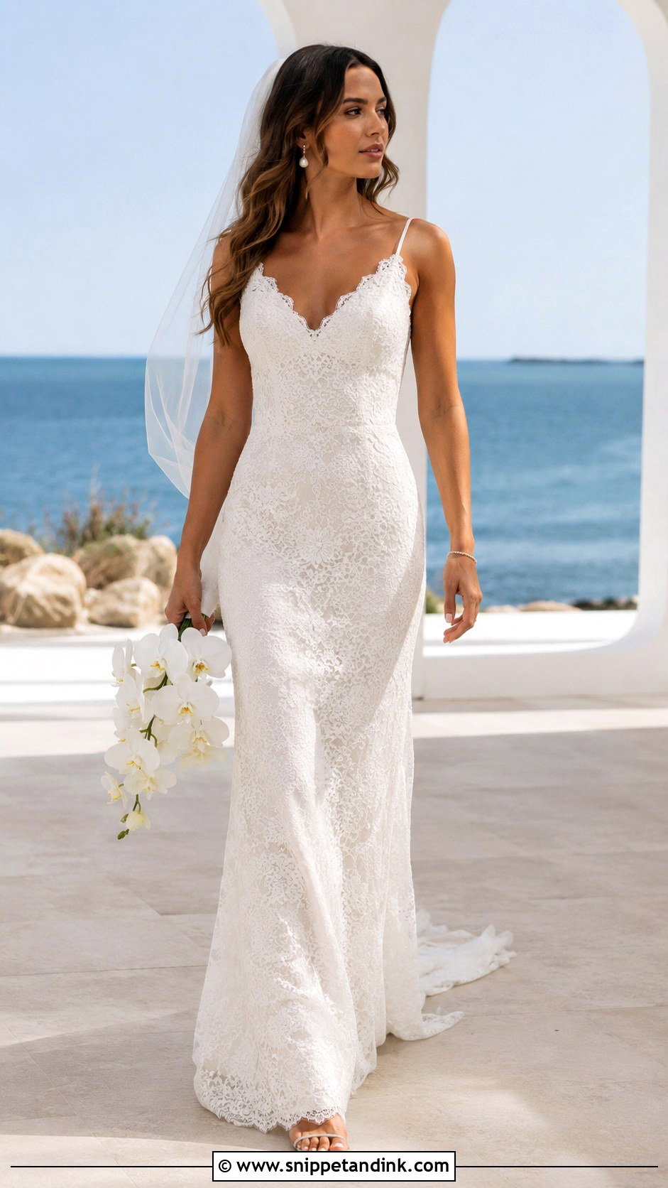 Lace Slip Wedding Dress - Snippet and Ink - 20 Lacey Wedding Dress Ideas