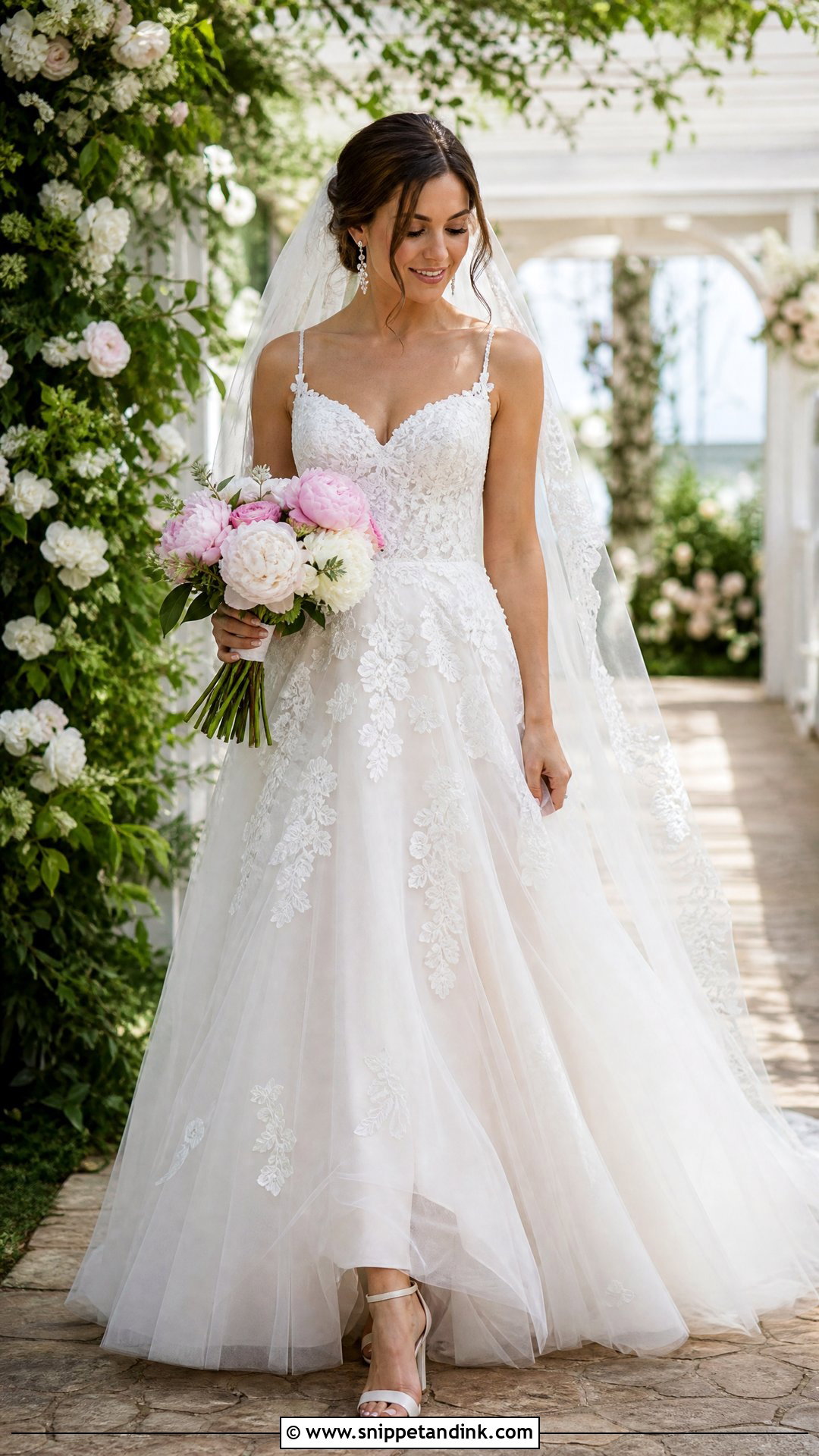 Lace Sweetheart Neckline A Line Wedding Dress - Snippet and Ink - 20 Sweet Heart Neckline Wedding Dress Aline Ideas