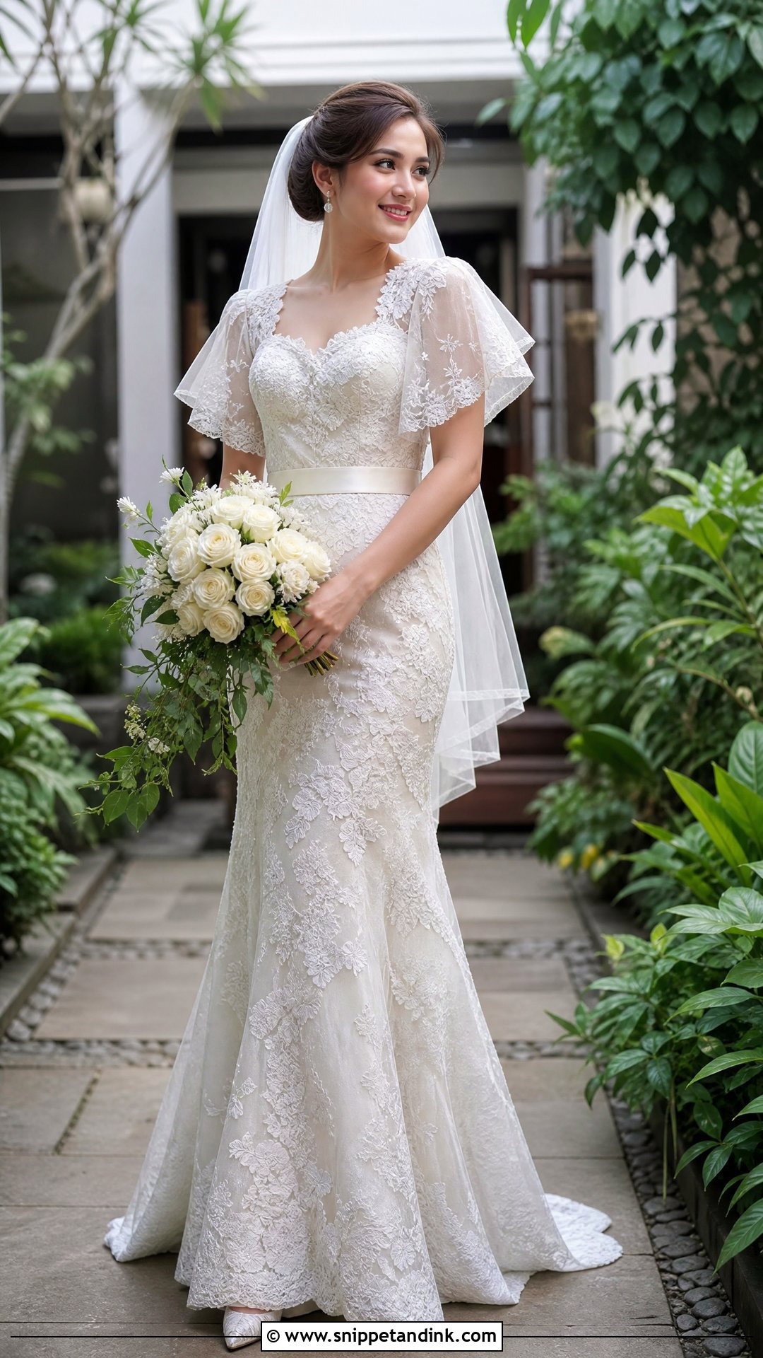 Lace Terno Wedding Dress - Snippet and Ink - 20 Philippine Wedding Dress Ideas