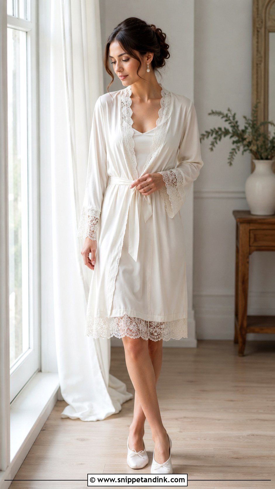 Lace Trim Batas Bride Outfit - Snippet and Ink - 20 Batas Bride Ideas
