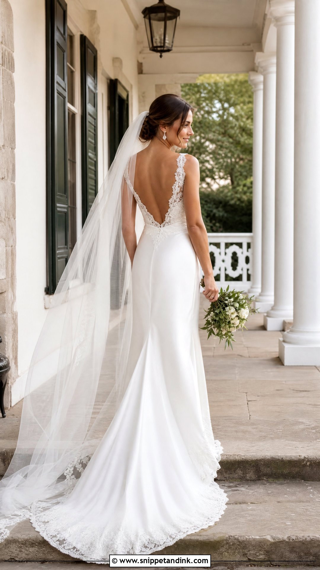 Lace Trim White Silk Wedding Dress - Snippet and Ink - 20 White Silk Wedding Dress Ideas