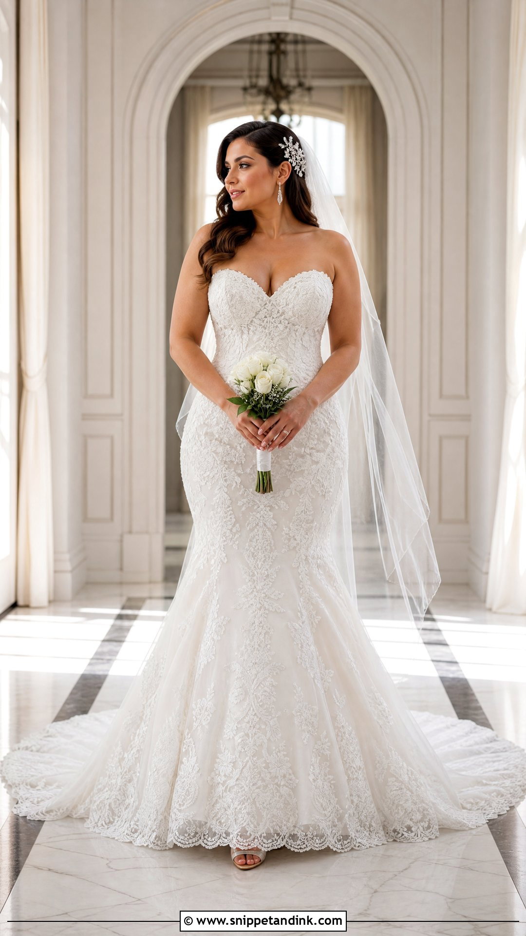 Lace Trumpet Wedding Dress - Snippet and Ink - 20 Wedding Dresses Pear Shape