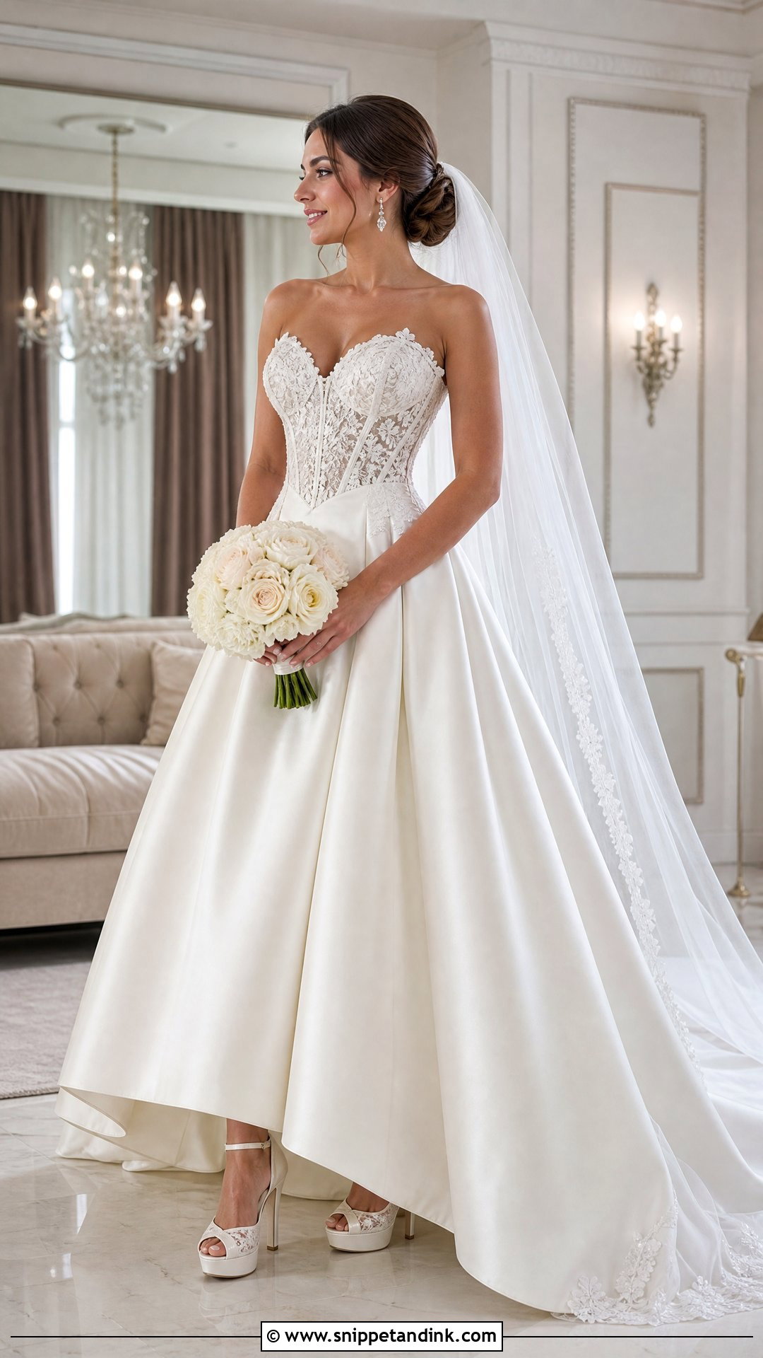 Lace Up Corset Princess Wedding Dress - Snippet and Ink - 20 Princess Wedding Dresses Corset Top