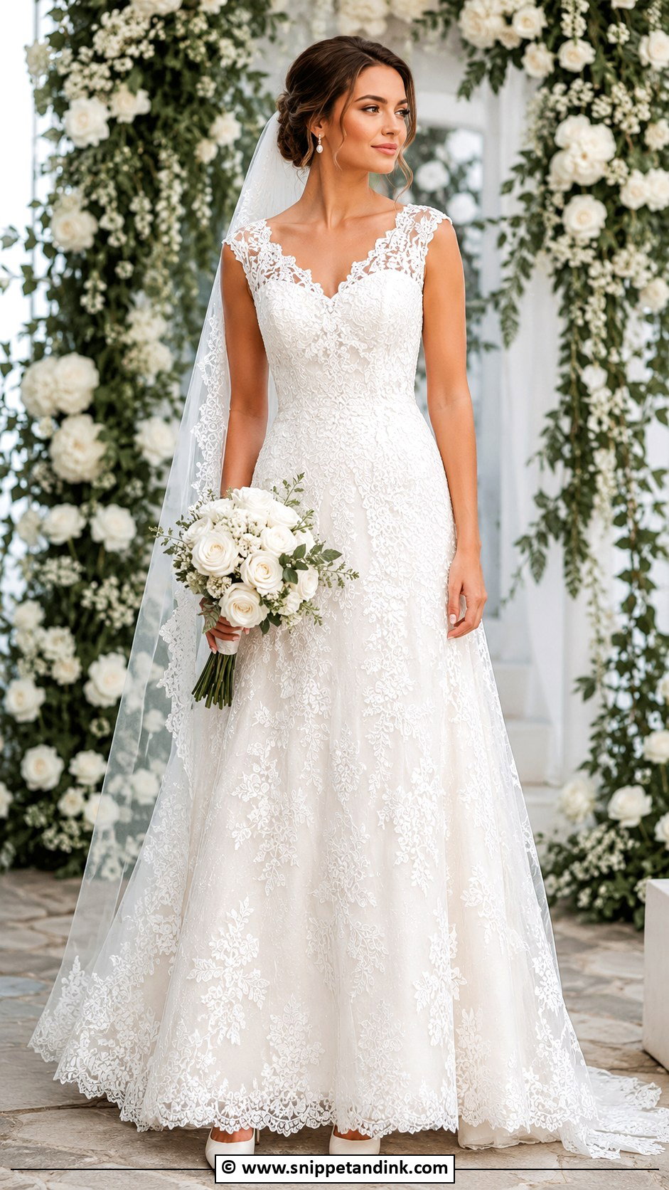 Lace Wedding Dress - Snippet and Ink - 25 Trending Wedding Dresses